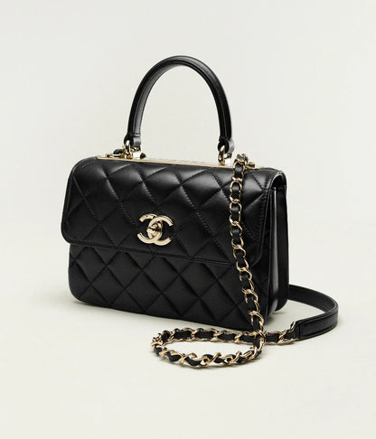 Mini handbag with handle black