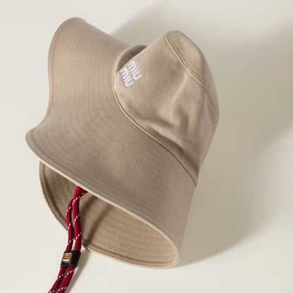 Hut aus Denim Beige/Amaranth