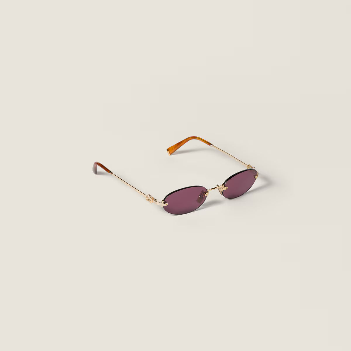 Sonnenbrille mit ovale Gläser Rubin