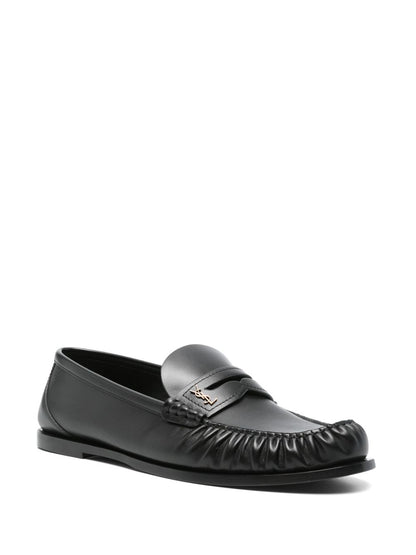Loafer aus schwarzem Leder