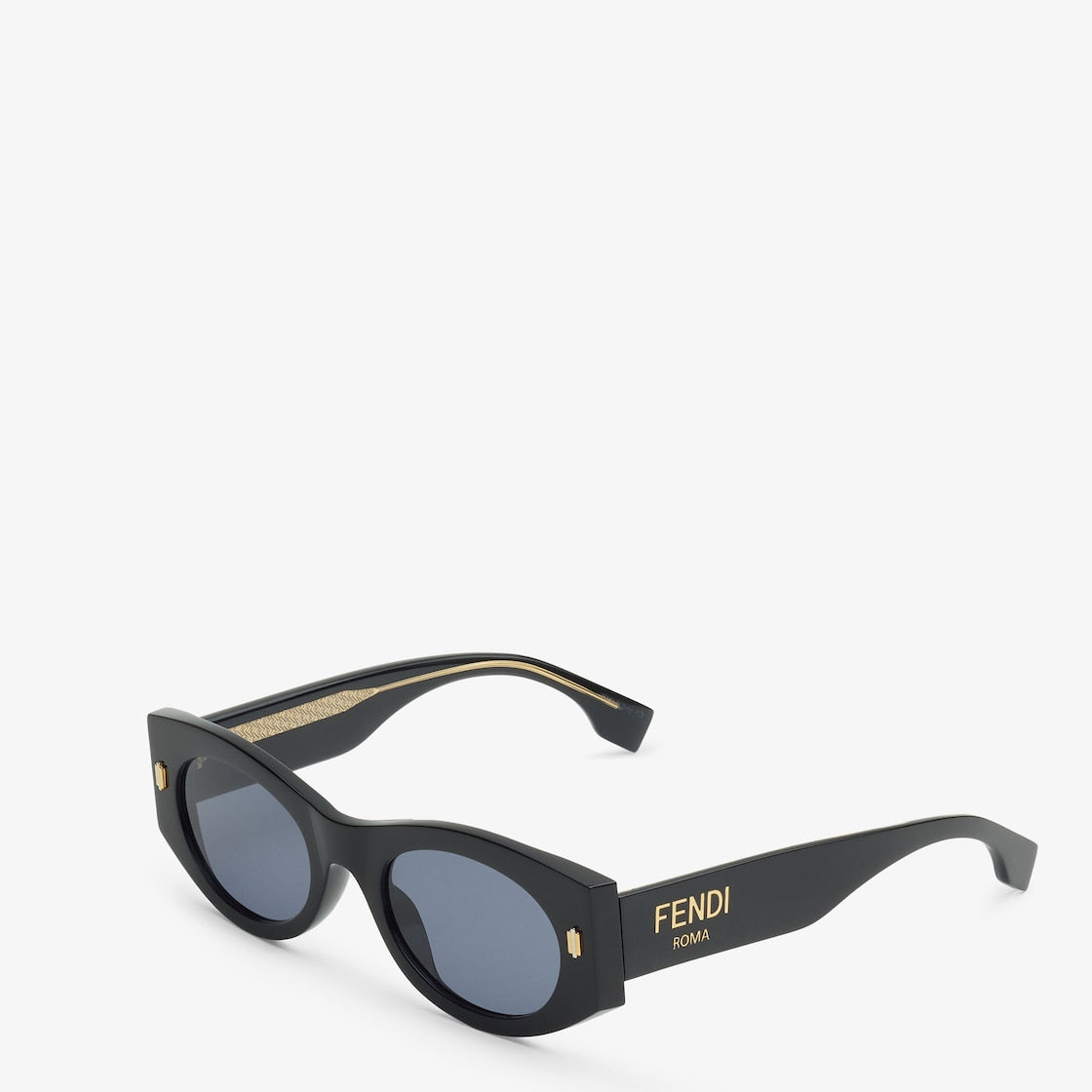 Roma sunglasses in black acetate for women