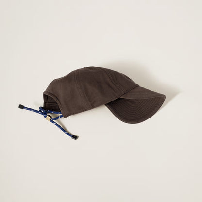 Baseballkappe aus Denim Dunklebrown/Iris