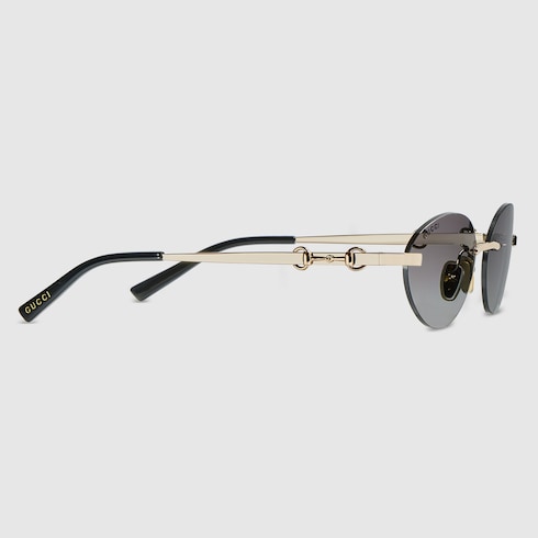 Sonnenbrille Oval Glasant Grau