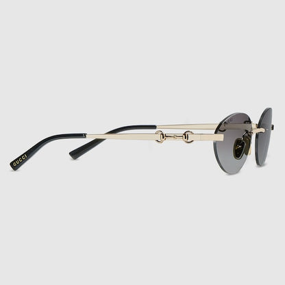Sonnenbrille Oval Glasant Grau