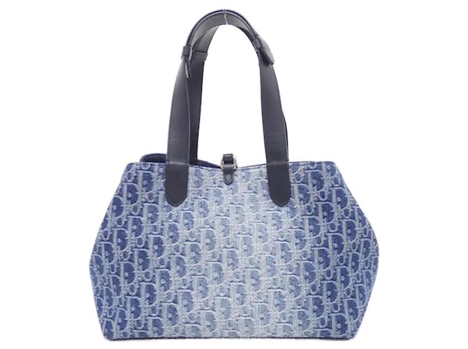Toujours Oblique Medium Denim Bag