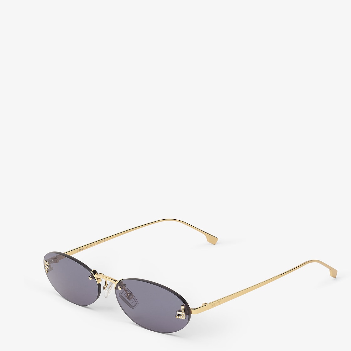 First Crystal Fashion Show Sonnenbrille Blau für Damen