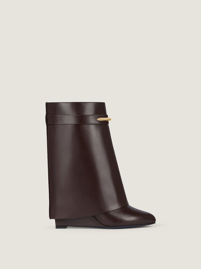Stiefeletten Shark aus Leder in Ebenholzbraun