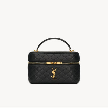 GABY Vanity bag in black leather