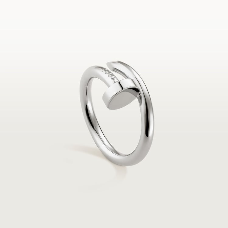 Juste un Clou ring, classic model in white gold