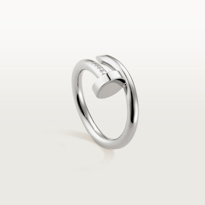 Juste un Clou ring, classic model in white gold