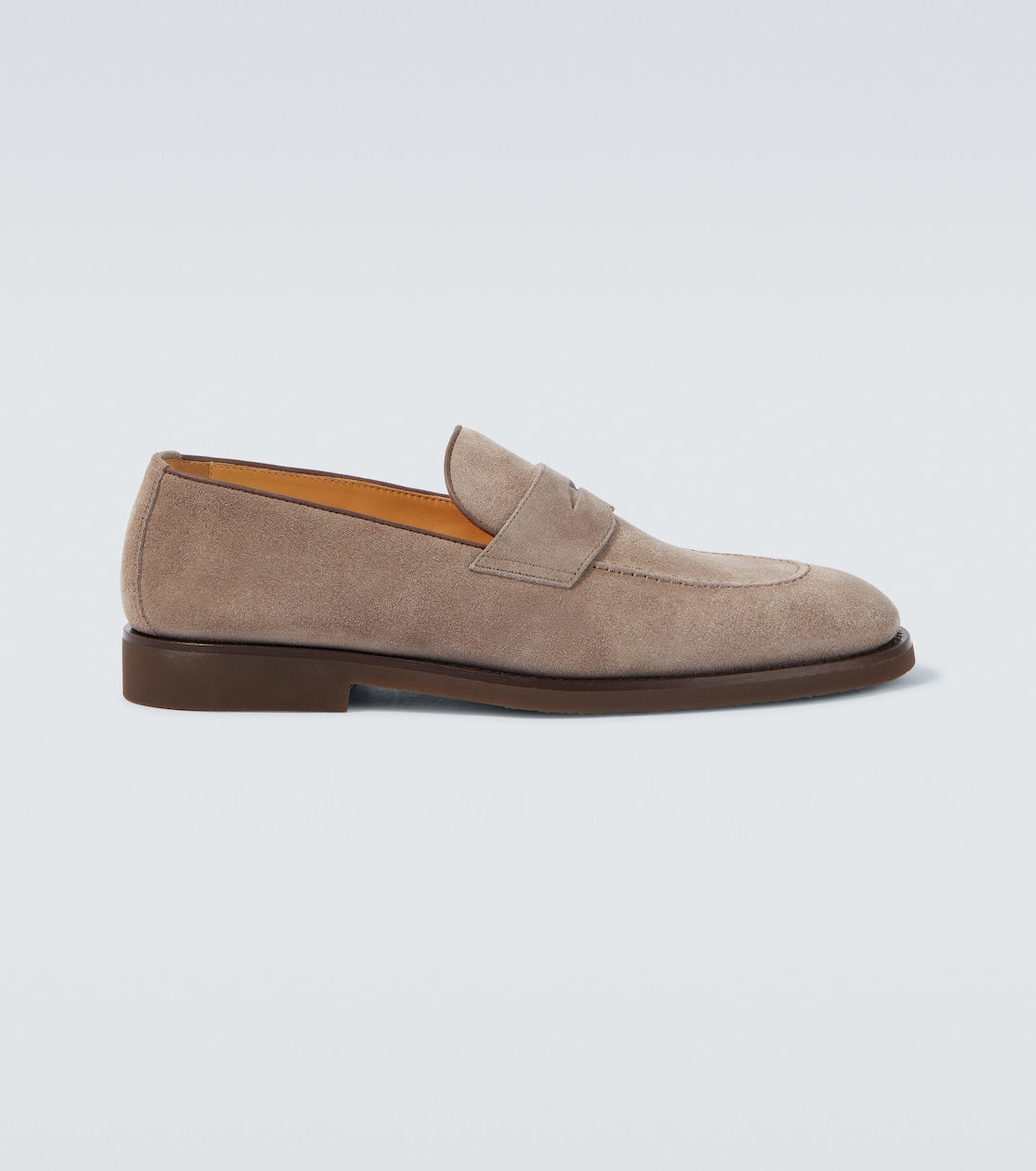 Penny-Loafer aus Suede Grau