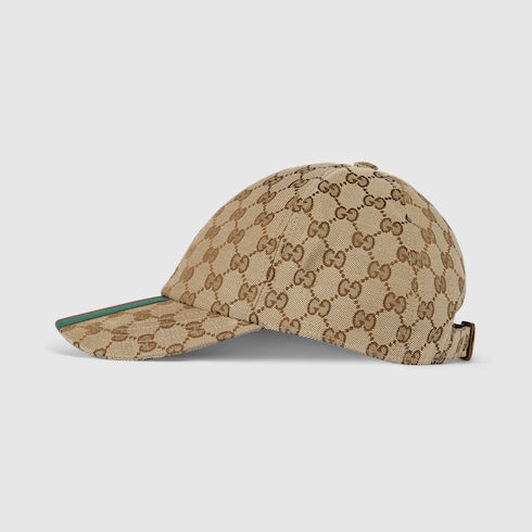 Baseballkappe aus GG-Gewebe in Beige und Ebenholz