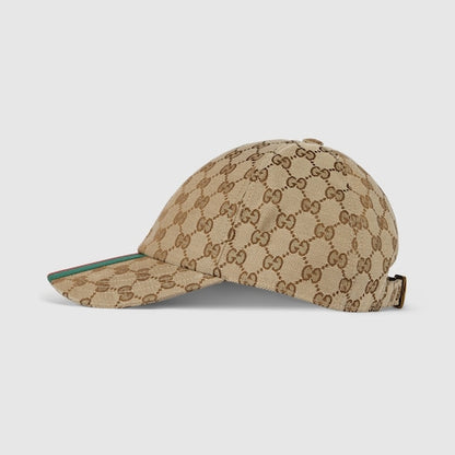 Baseballkappe aus GG-Gewebe in Beige und Ebenholz