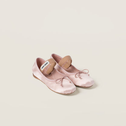 Ballerinas aus Satin Orchideenrosa