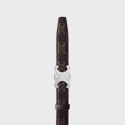 Triomphe Schnalle & Wendegürtel 25 mm Schwarz für Damen