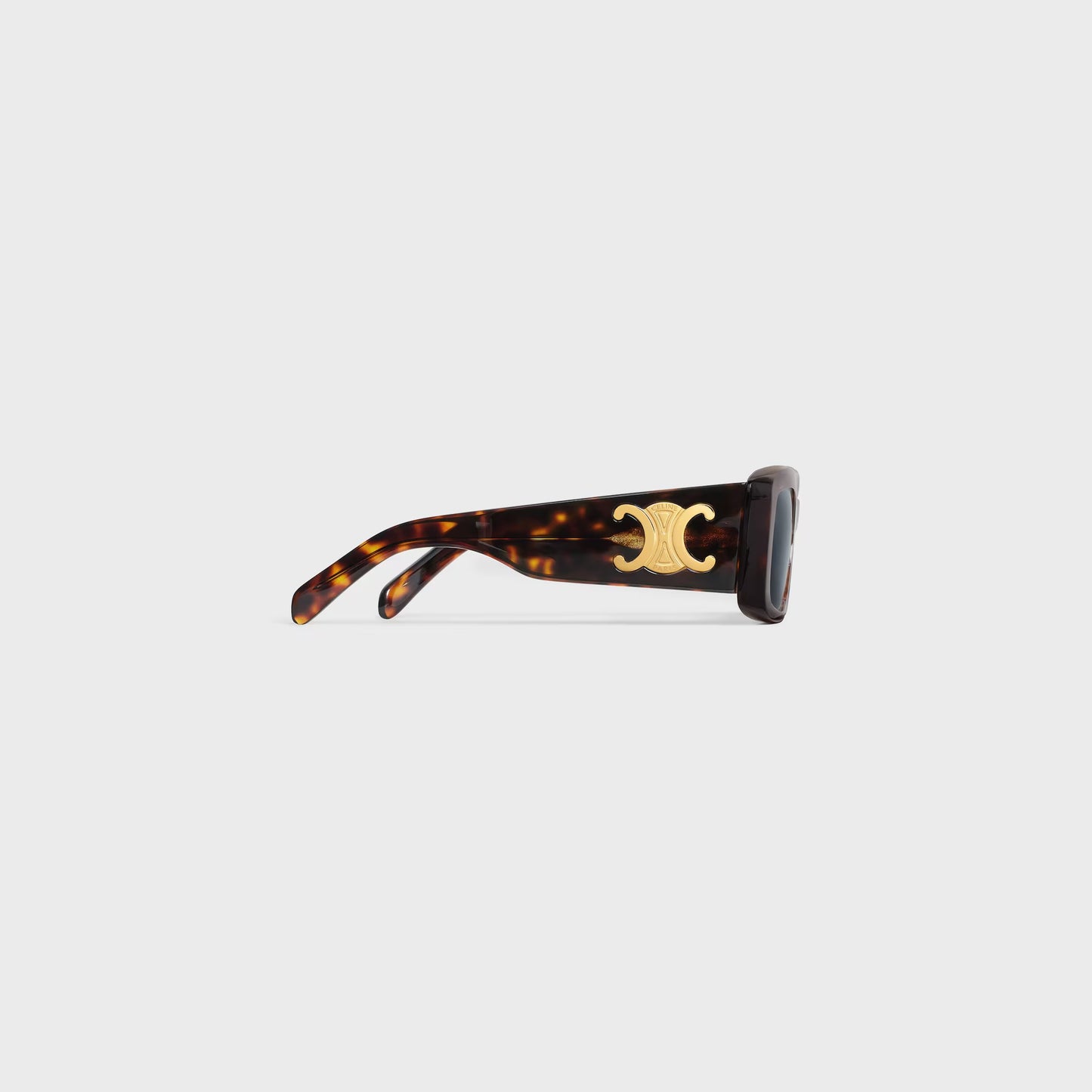 Triomphe XL 01 Sonnenbrille aus Acetat in Rot-Havanna für Damen