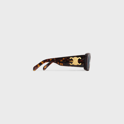 Triomphe XL 01 Sonnenbrille aus Acetat in Rot-Havanna für Damen