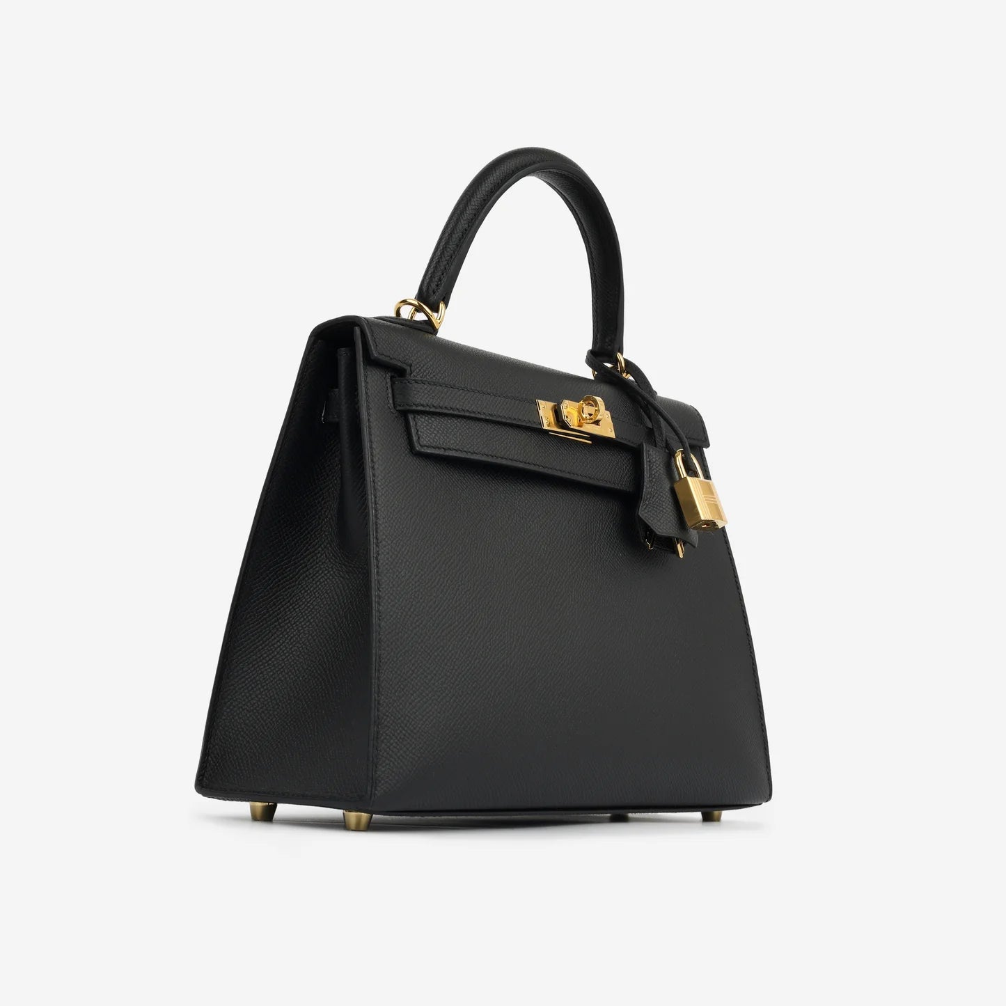 Kelly 25 Noir Epsom