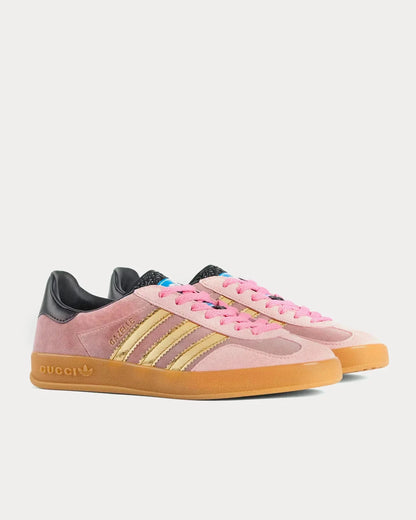 GG x Adidas Gazelle Rosa Samt
