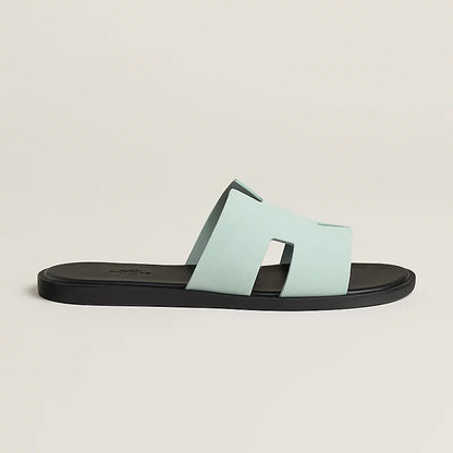 Sandalen Izmir Herren aus Veloursziegenleder Gletschergrau