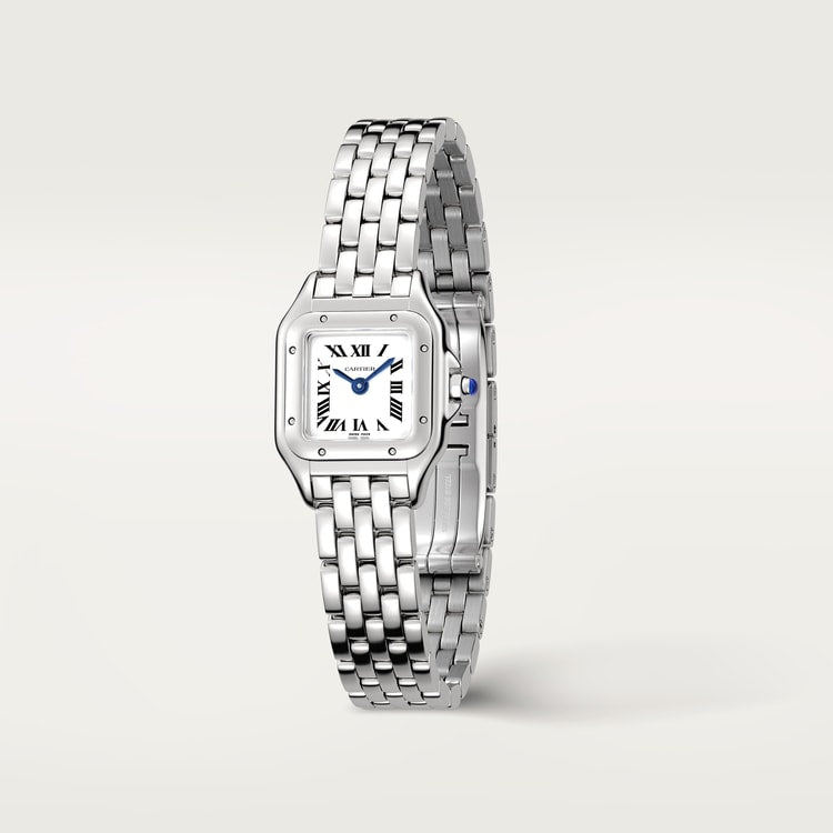 Panthère Uhr Mini-Modell aus Silber