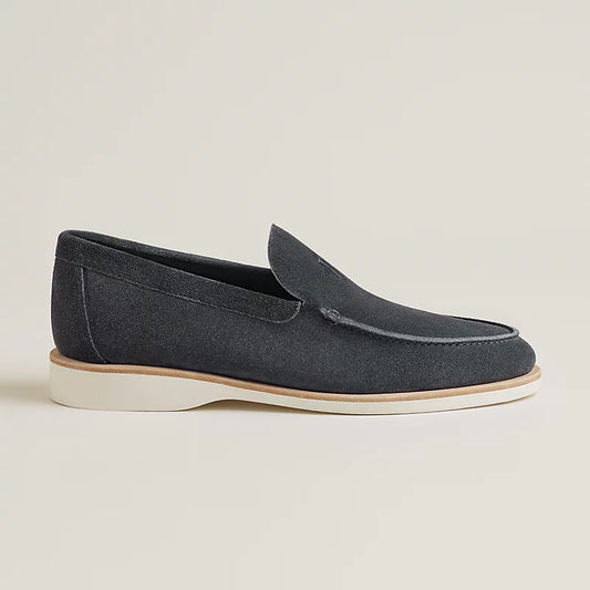 Low loafer, dark grey suede