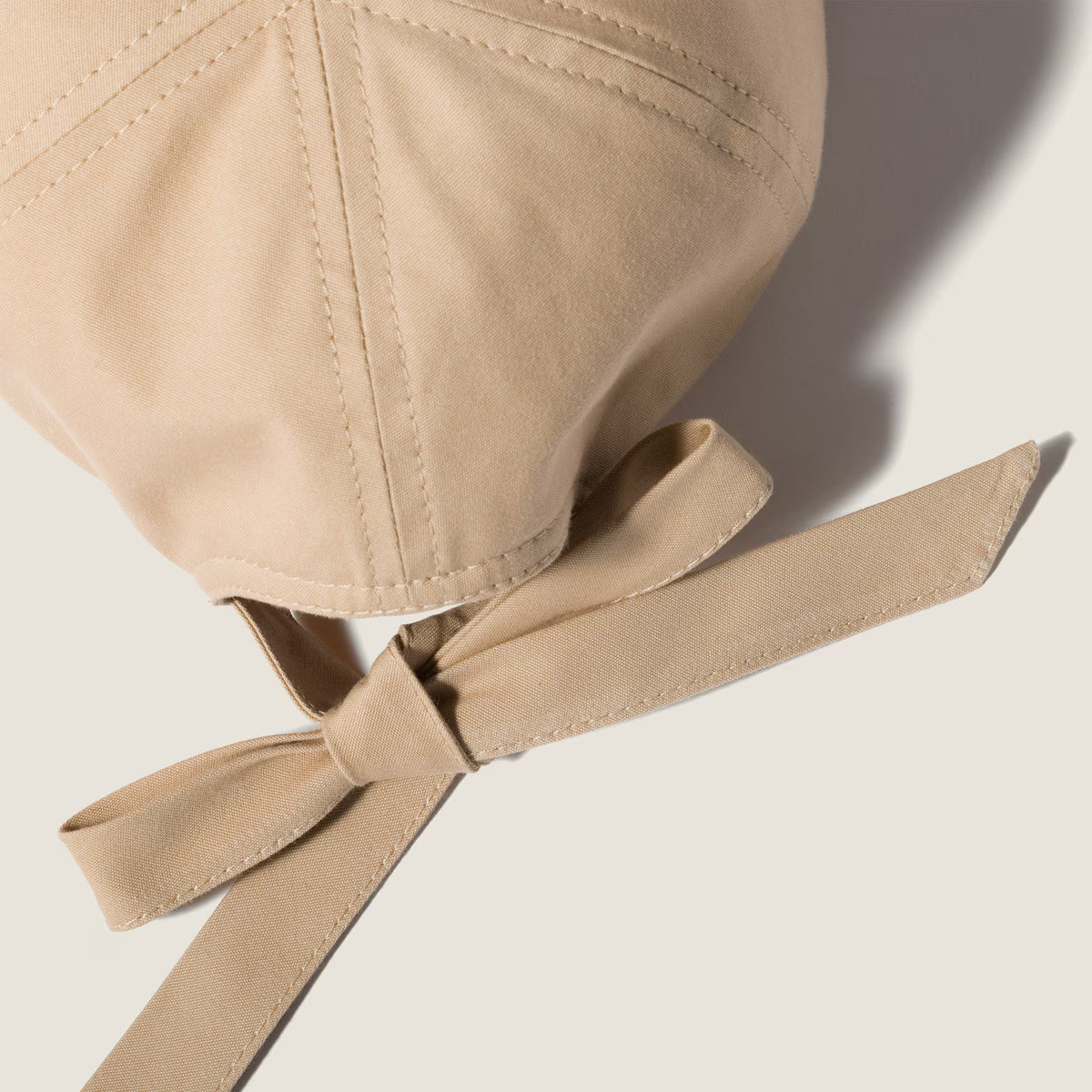 Baseballkappe aus Popeline Sandbeige