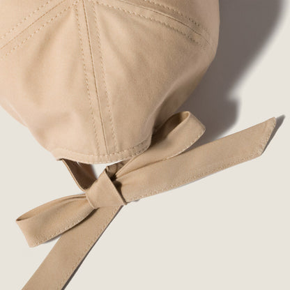 Baseballkappe aus Popeline Sandbeige