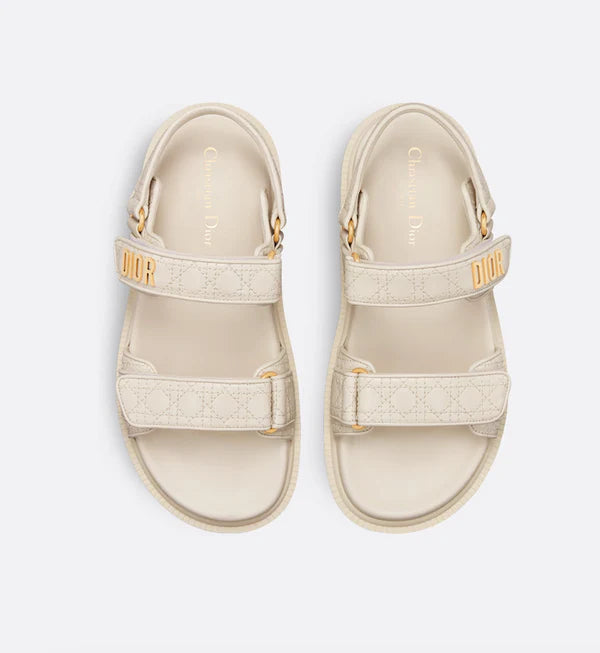 Act Sandalen aus weißem Kalbsleder