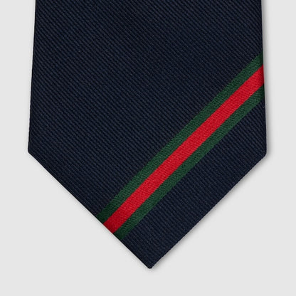 Jacquard silk tie with GG emblem
