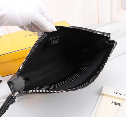 Gürteltasche Clutch schwarz und gelb