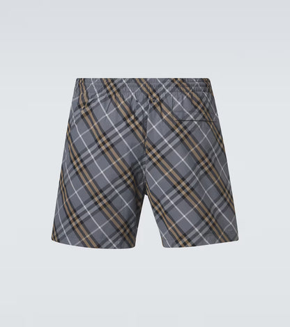 BRB Check-Badehose Blau