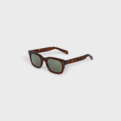 Black Frame 41 Sonnenbrille aus Acetat in Rot-Havanna