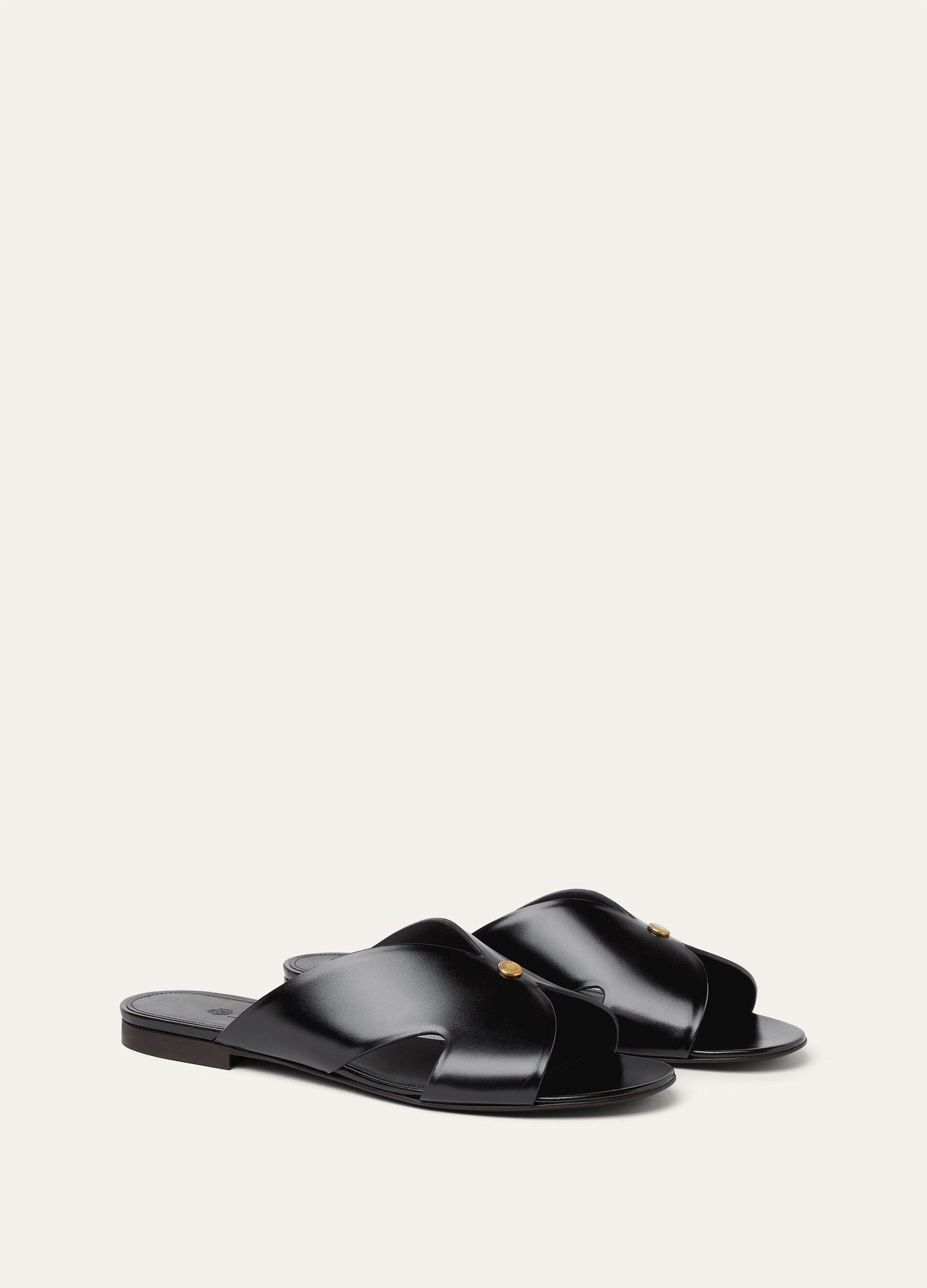 Vera Calfskin Sandals Black