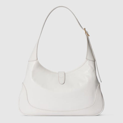 GG Jackie 1961 medium shoulder bag in white leather