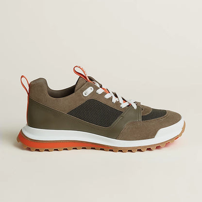 Leader Sneakers Taupe / Green