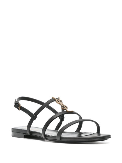 Cassandra sandals in black leather