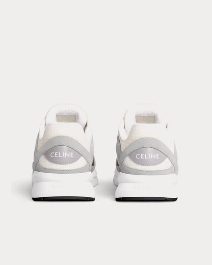 CR-03 Runner Low-Top-Sneakers aus Mesh, Veloursleder und Kalbsleder in Grau