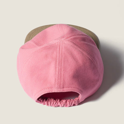 Twilled baseball cap in Begonia Pink/Cord