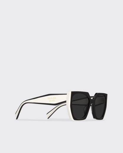 Sonnenbrille mit Logo und schieferfarbenen Gläsern