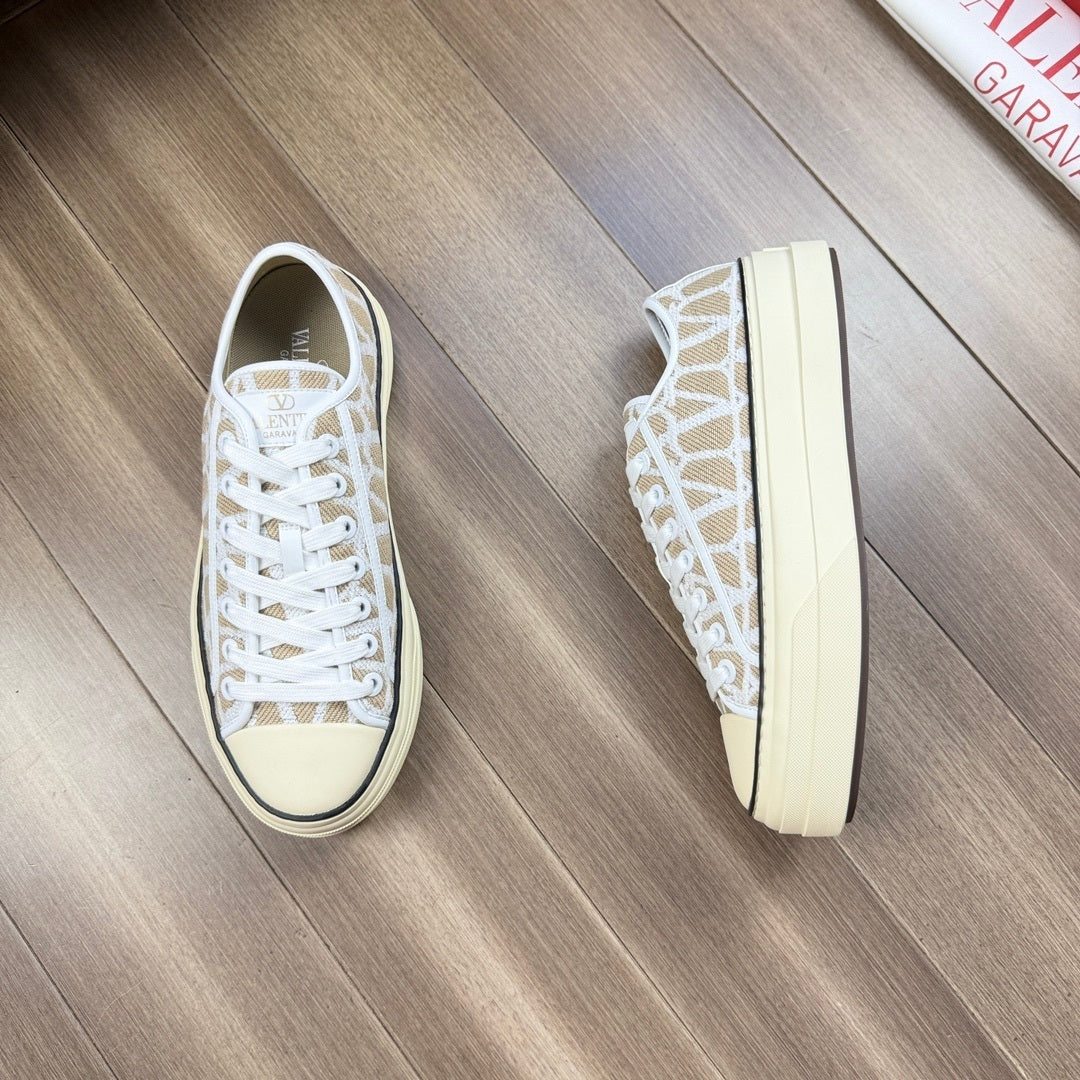 Toile Iconographe Raffia Sneakers Beige