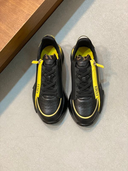 Flow low-top sneakers black/yellow