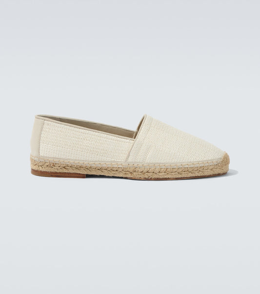 Espadrilles with white suede