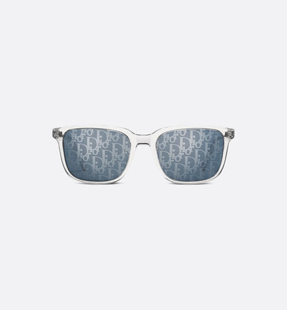 Rectangular sunglasses Tag SU Crystal-Tone Men's
