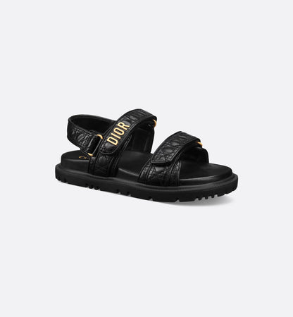 Act Sandalen aus schwarzem Kalbsleder