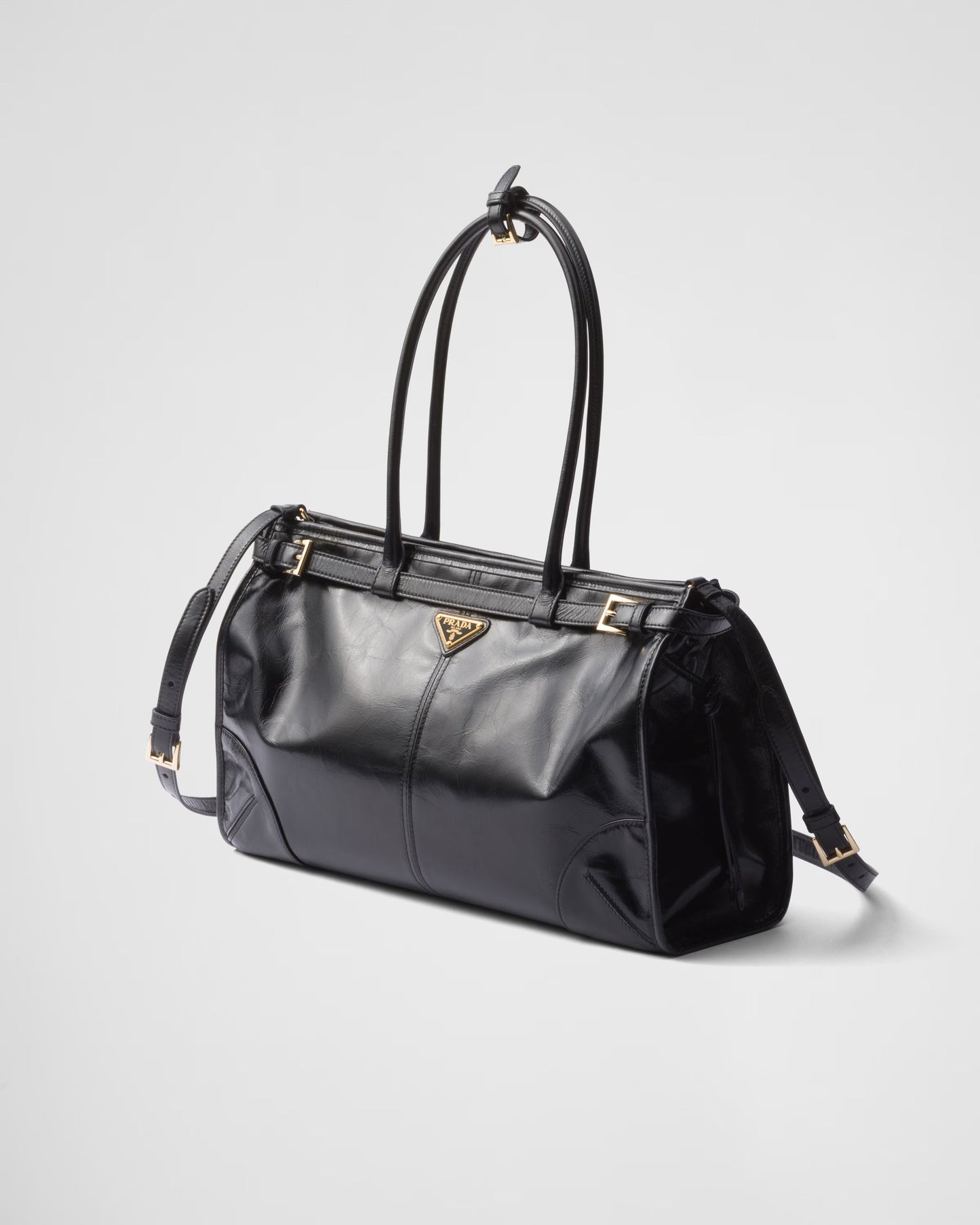 Bonnie Große Handtasche aus Leder Schwarz
