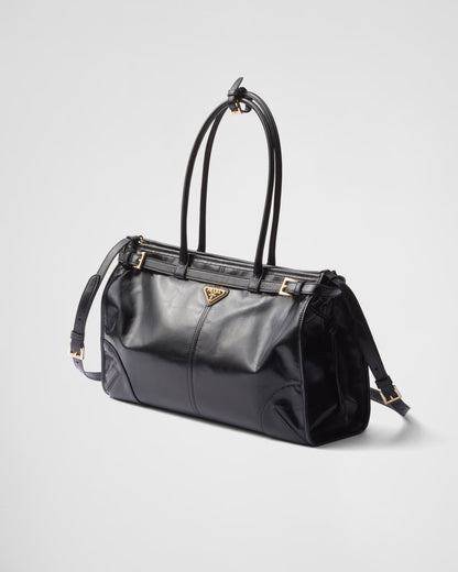 Bonnie Große Handtasche aus Leder Schwarz