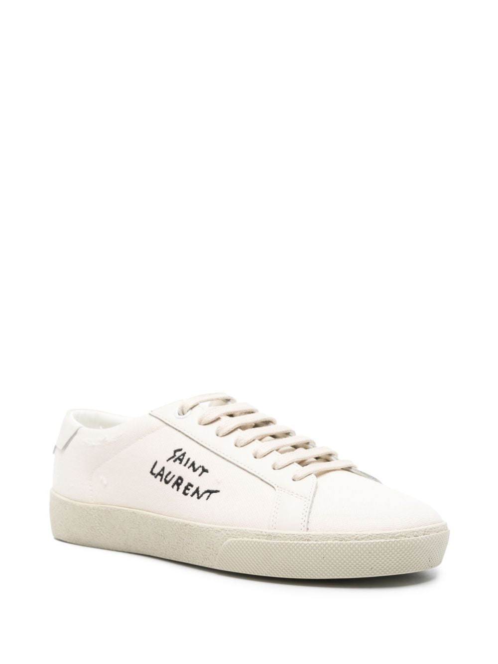 Klassische bestickte SL/06 Sneakers in Weiß