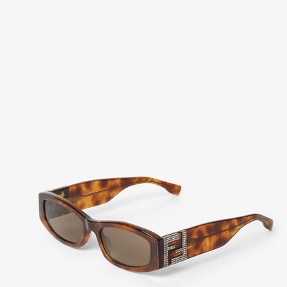 Forever acetate sunglasses Havana for women