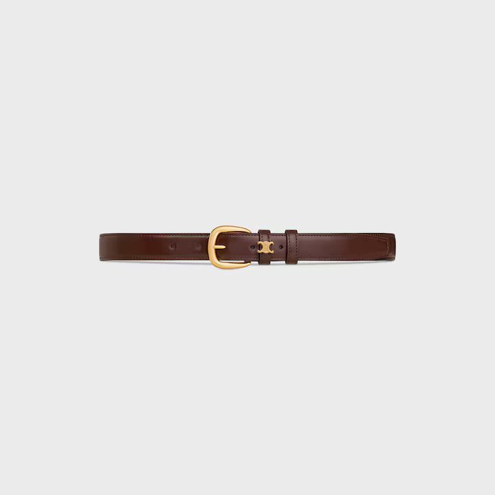 Vivienne Gürtel 25 mm aus Taurillonleder in Kastanie für Damen